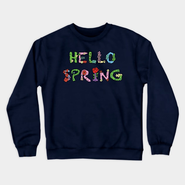 hello spring Crewneck Sweatshirt by crunch.ins